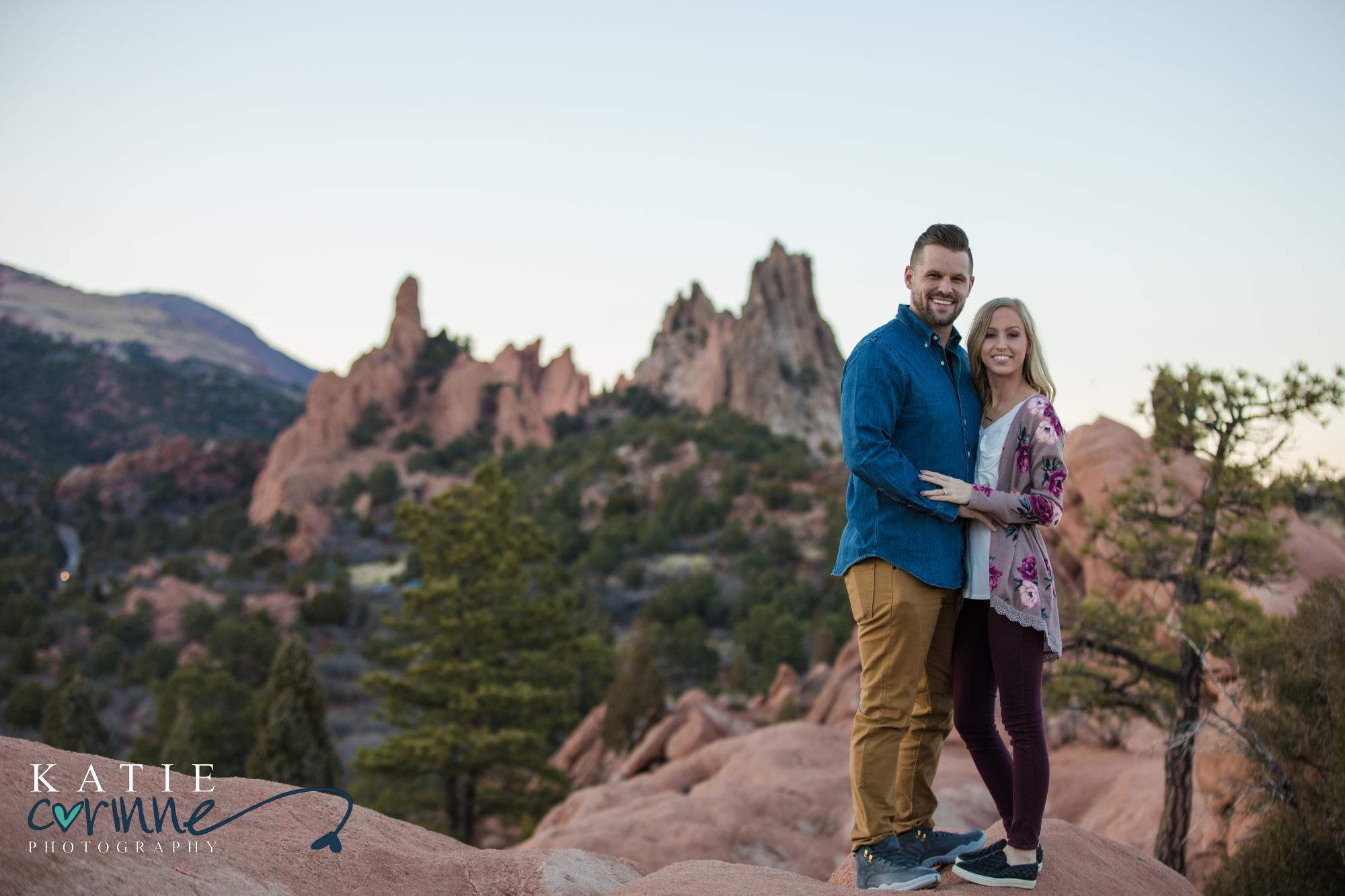 Colorado couple pose for surprise engagement session