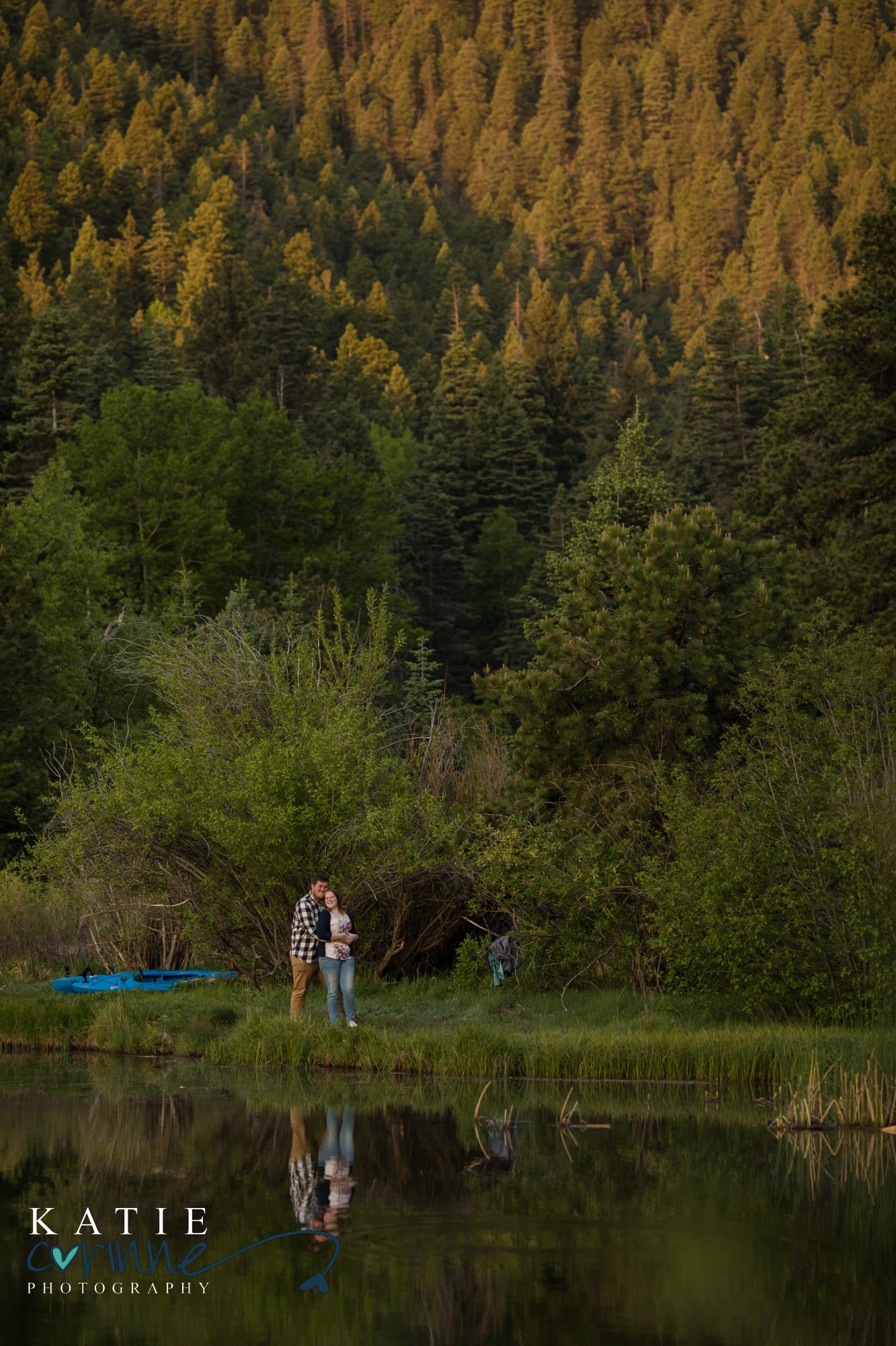 kayak engagement session in Colorado
