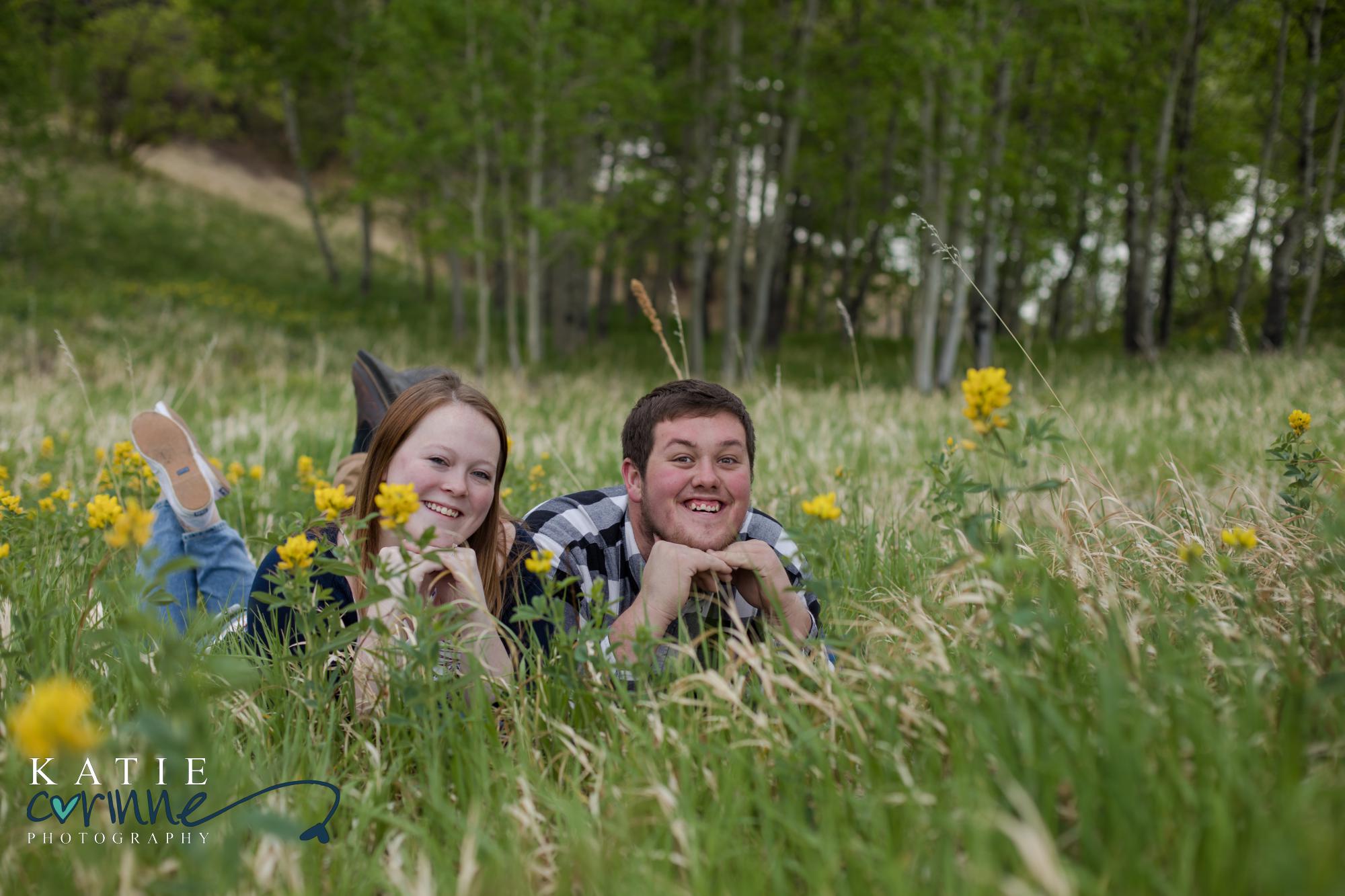 Colorado engaged couple pose for wedding photographer