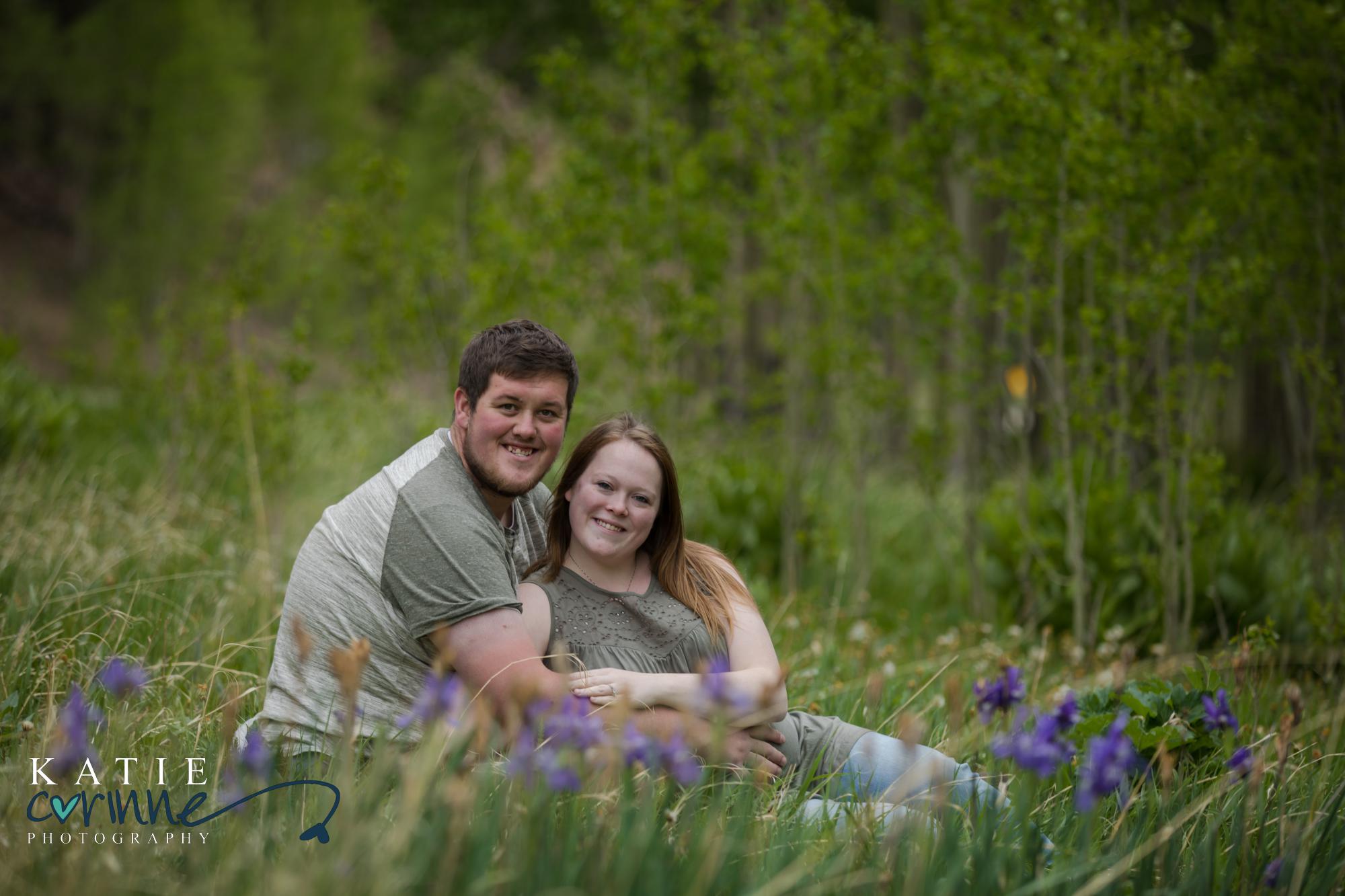 engaged couple in San Isabel National Forest