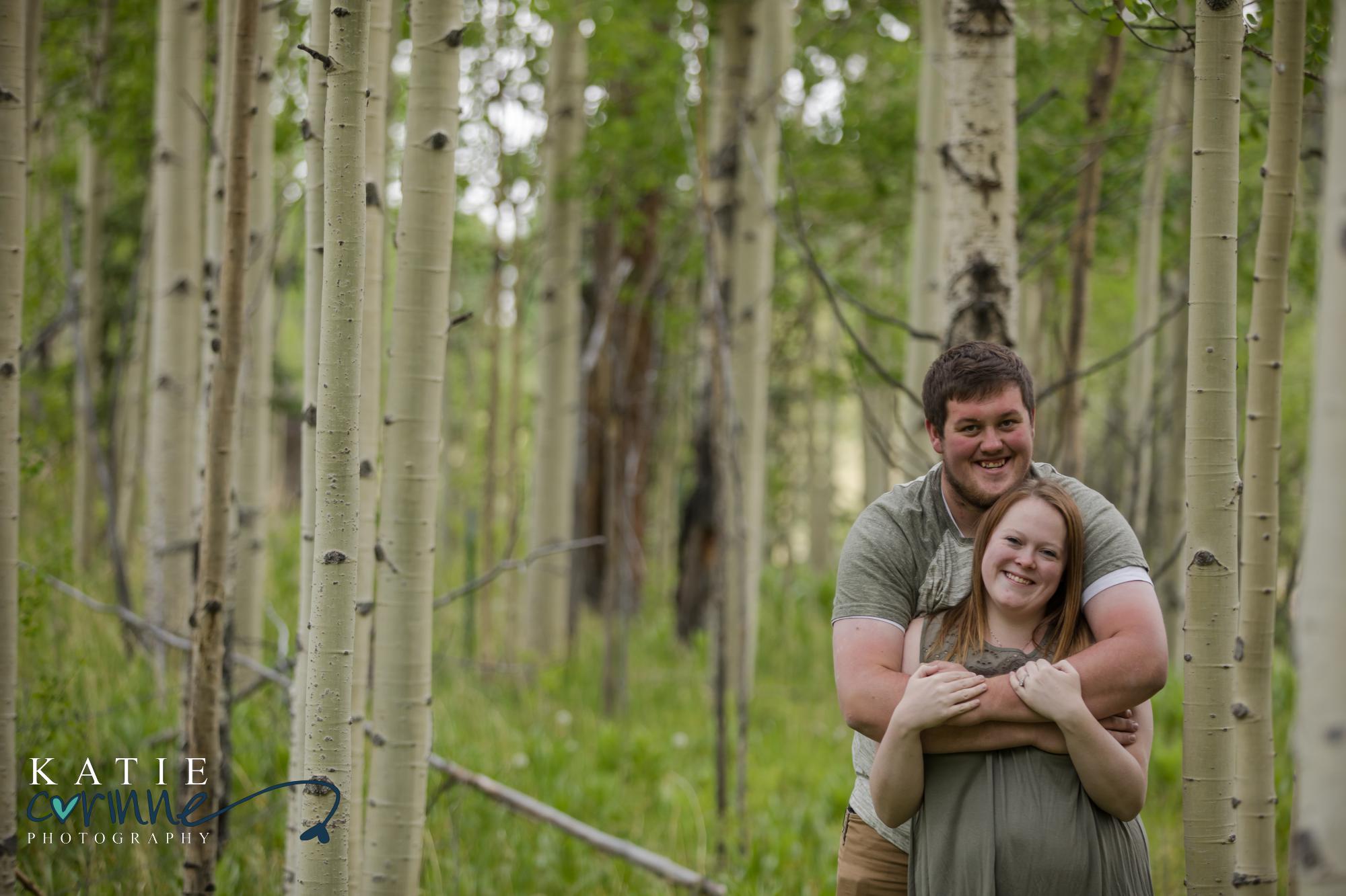 Colorado couple pose in San Isabel National Forest