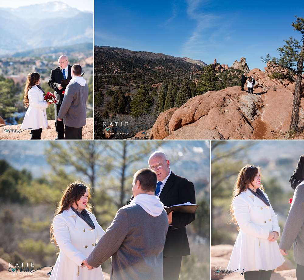 Colorado elopement, garden of the gods wedding, January elopment, eloping to Colorado, Colorado mountain wedding, 