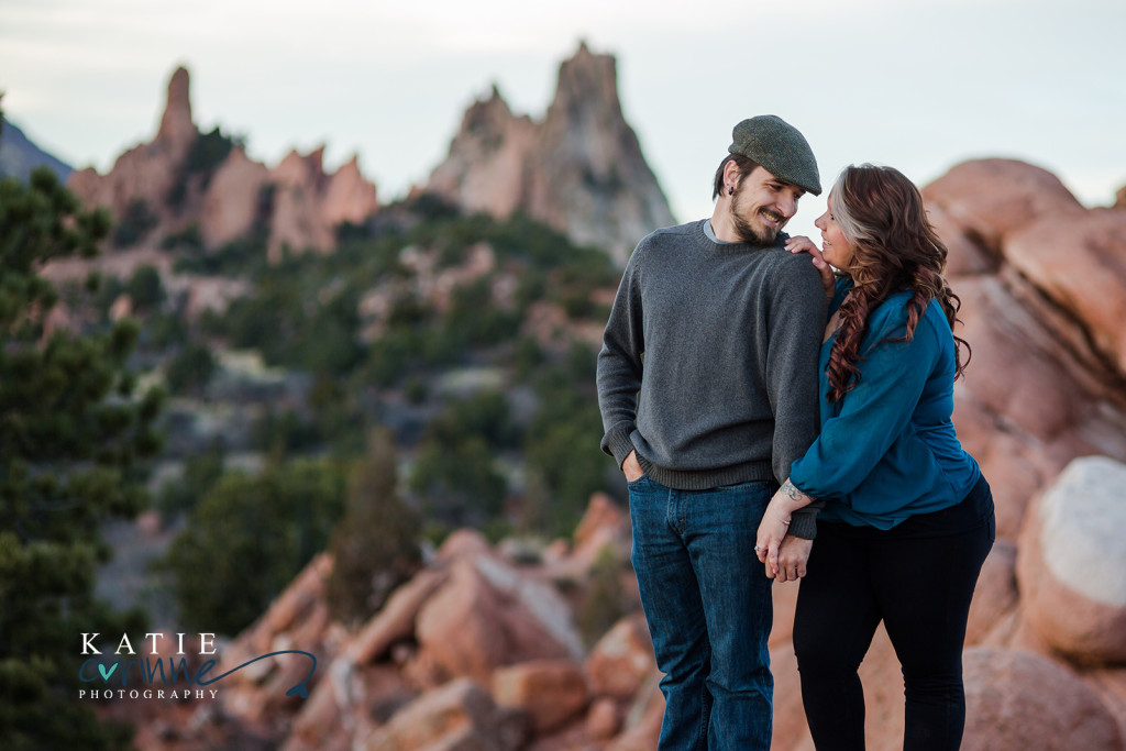 Colorado Springs Engagement session mountains pikes peak and garden of the gods
