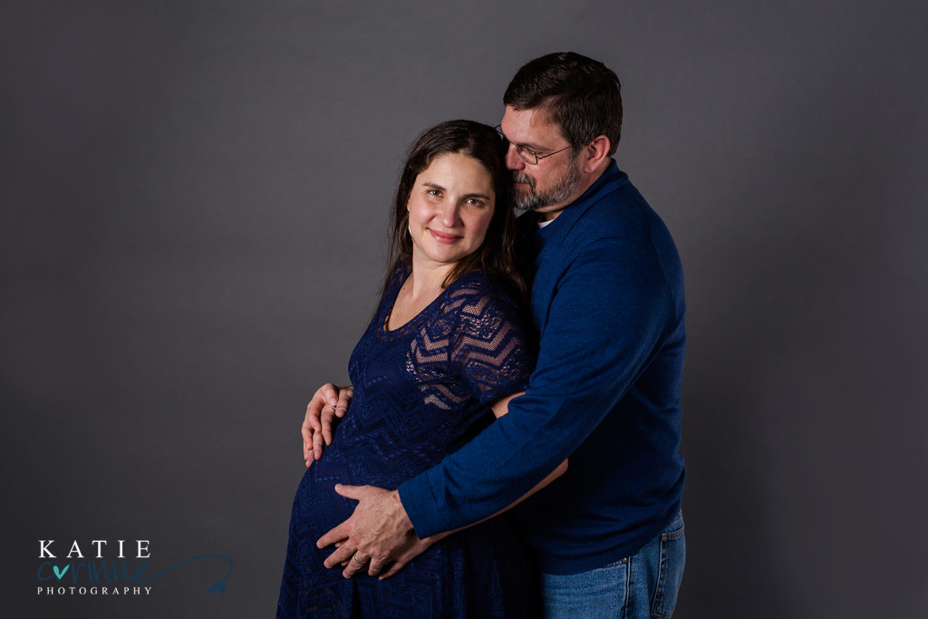 Sweet image of husband and pregnant wife waiting for baby girl