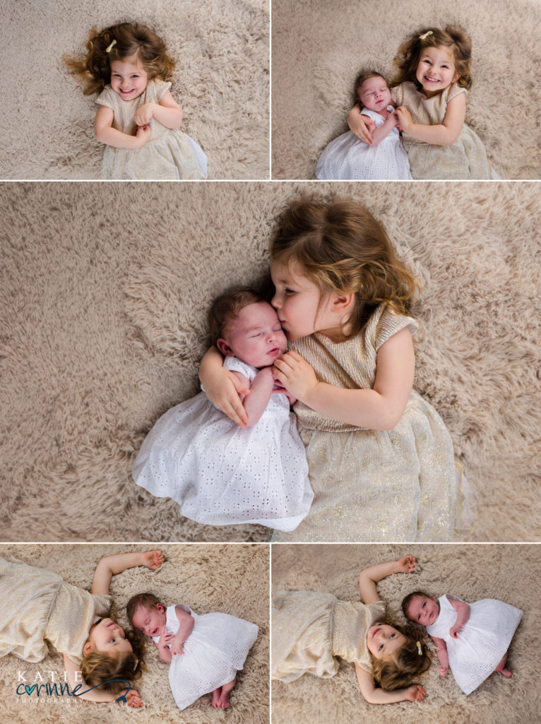 precious sisters, new sister, big sister, sisters forever, best friends, sister portraits, newborn with sister