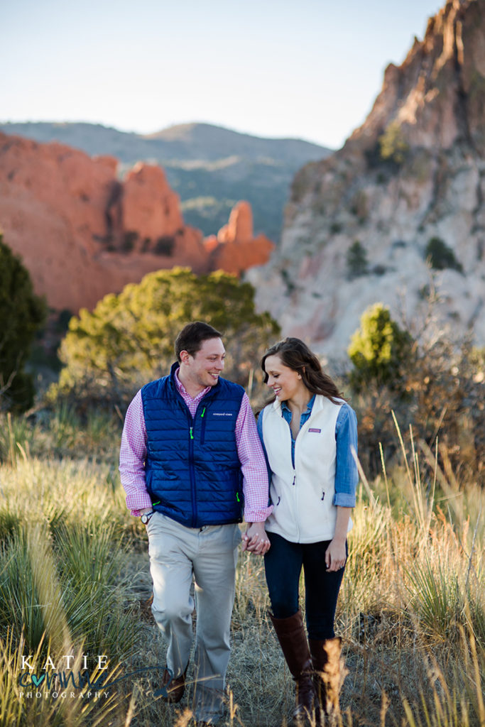 Engagement photographers for Garden of the Gods