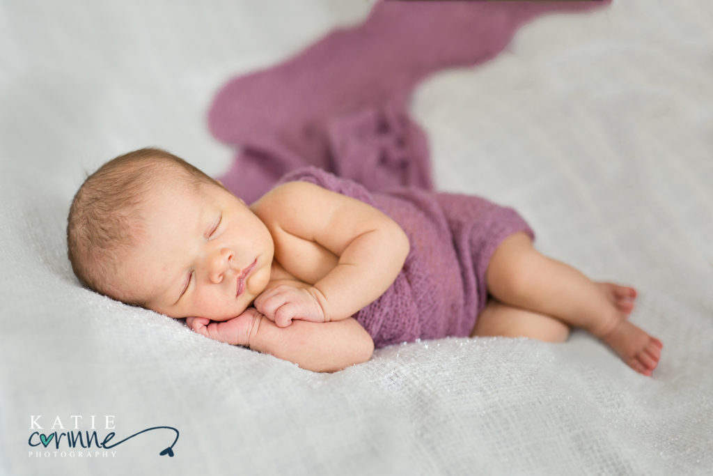 posed newborn photographer, published photography, newborn in home session 