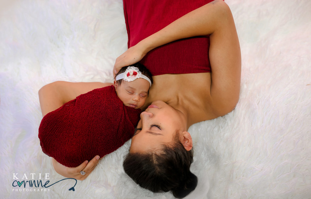 momma and me, mom and newborn portrait, mom and baby, best friends