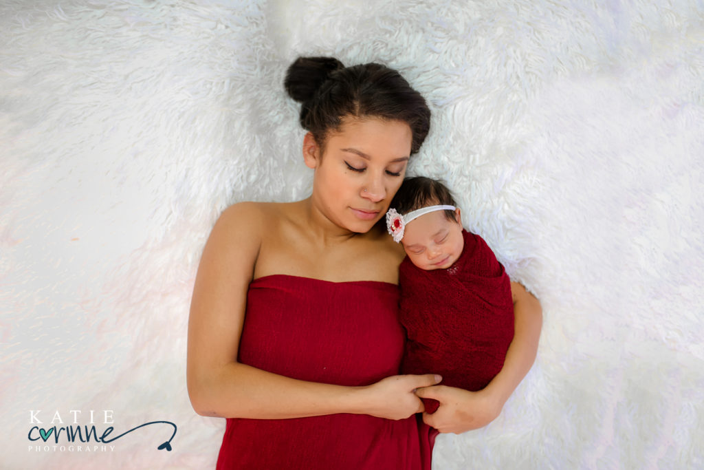 colorado family photographer, family photography studio, newborn with mom photo session