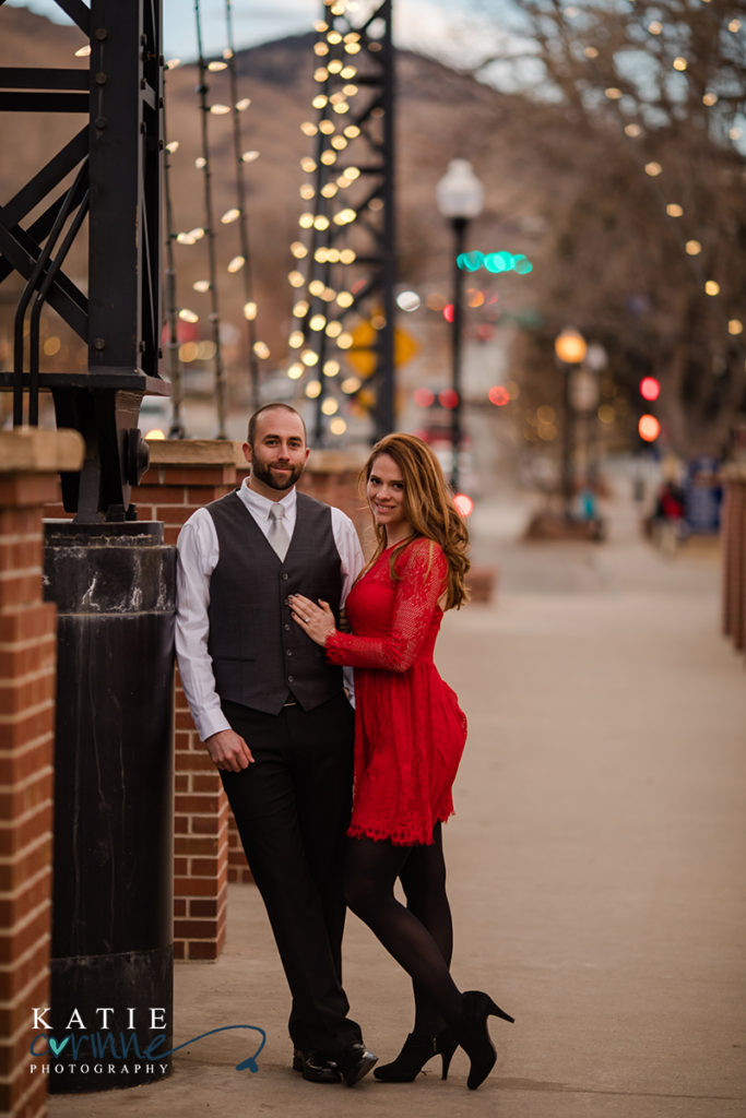 downtown engagement session, city engagement session