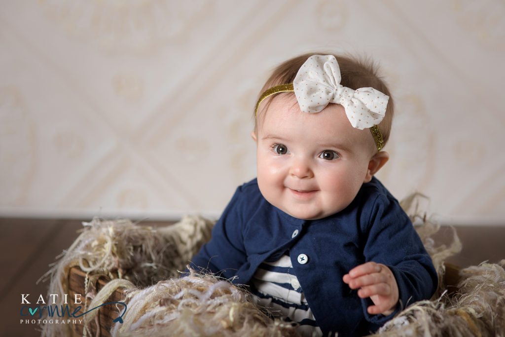 6 month photo shoot, 6 month photo session, six month old portraits