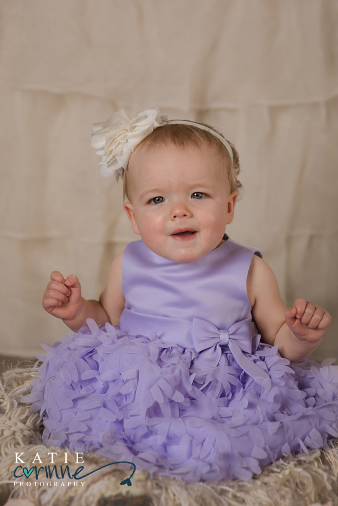 One Year Cake Smash, traditional first year portraits, beautiful first year photo, birthday girl