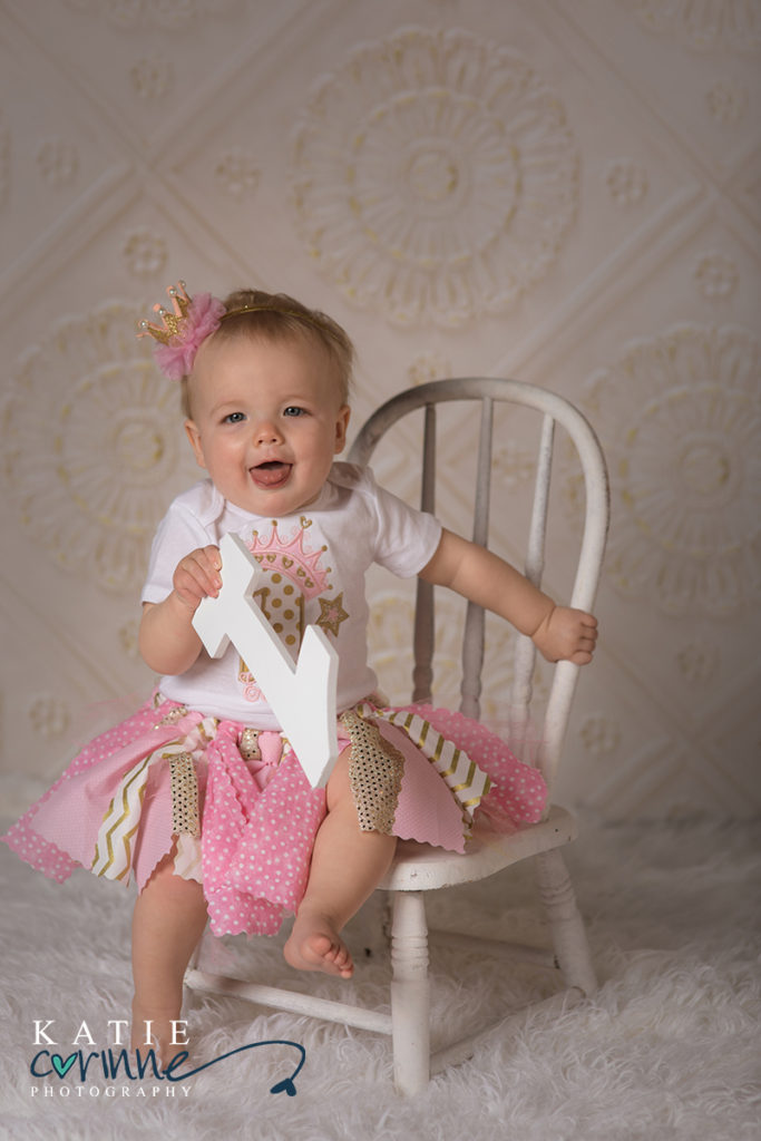 Baby in Tutu, First Birthday Portraits, First Birthday Photo Session