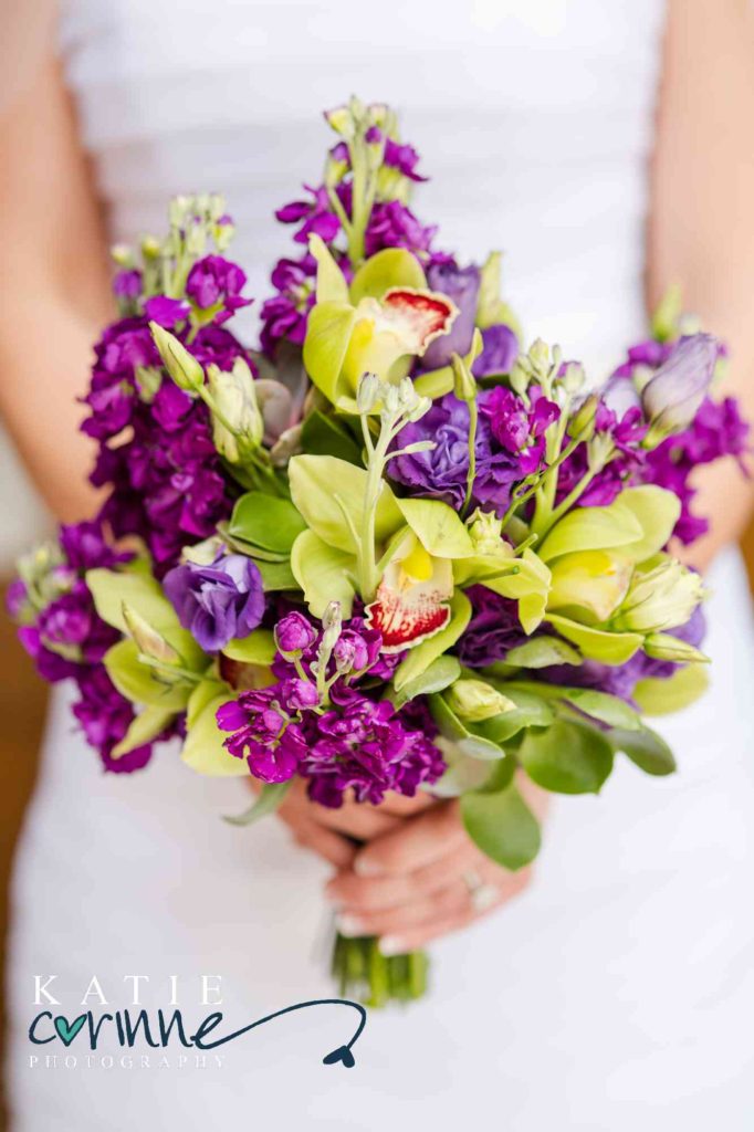Bold Purple Wedding Bouquet