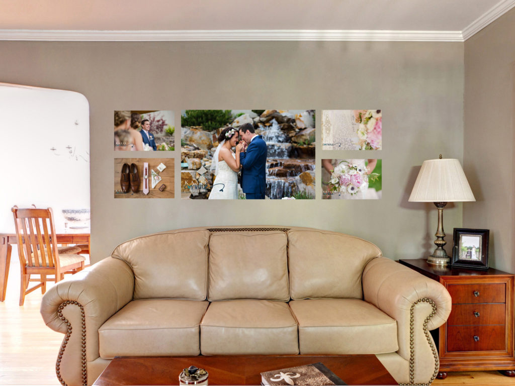 Things To Do With Your Wedding Photos - Wall Art Displayed using Preveal