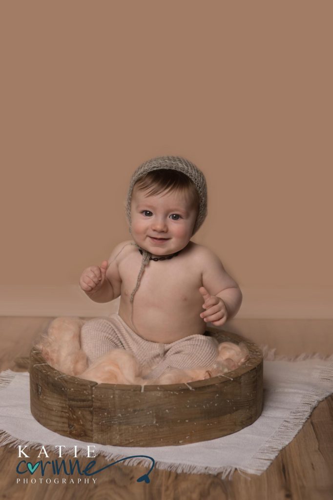 Milestone photos of 6 month old boy