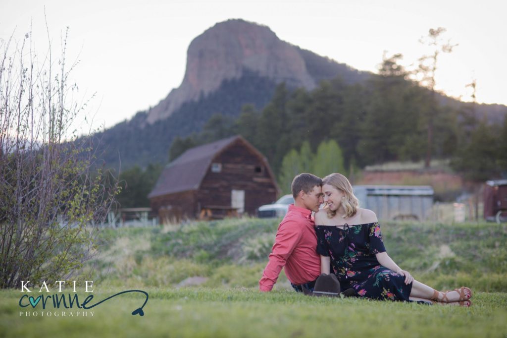Colorado Engagement Session at Lower Lake Ranch in Pine