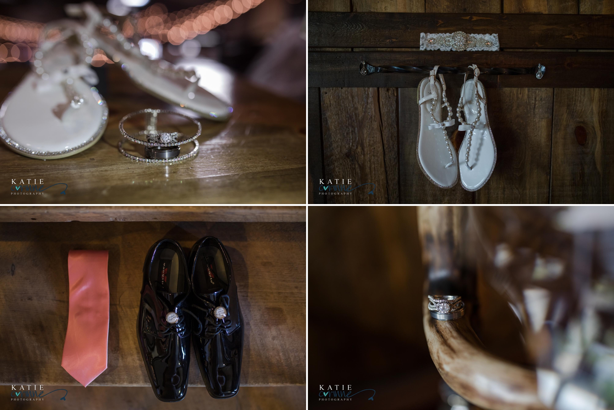 Bride and Groom details at their spruce mountain ranch wedding