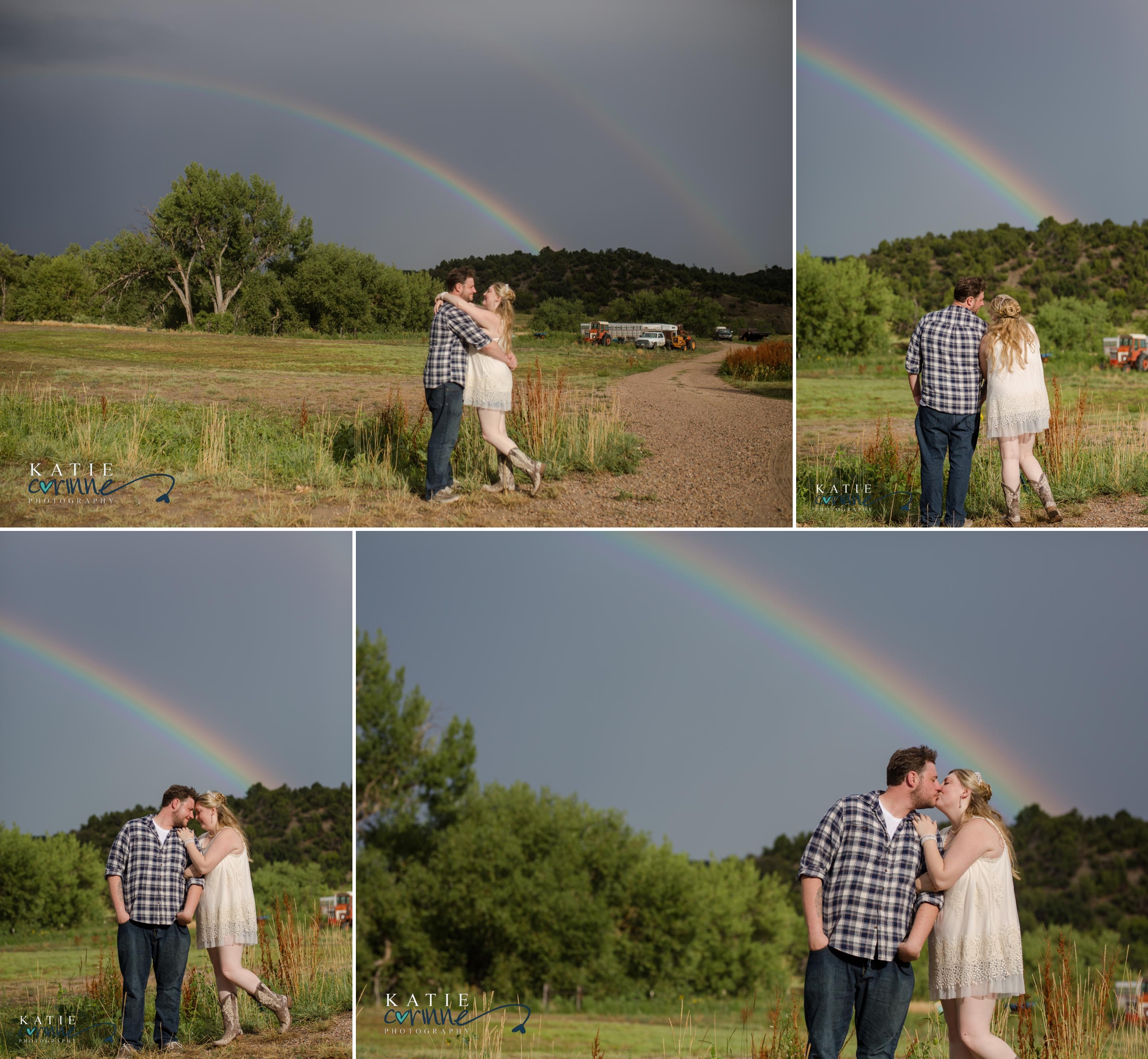 Rainbow couples portraits