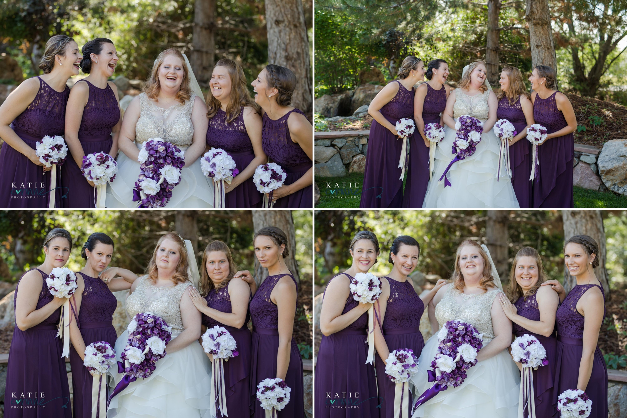 Purple bridesmaid pictures