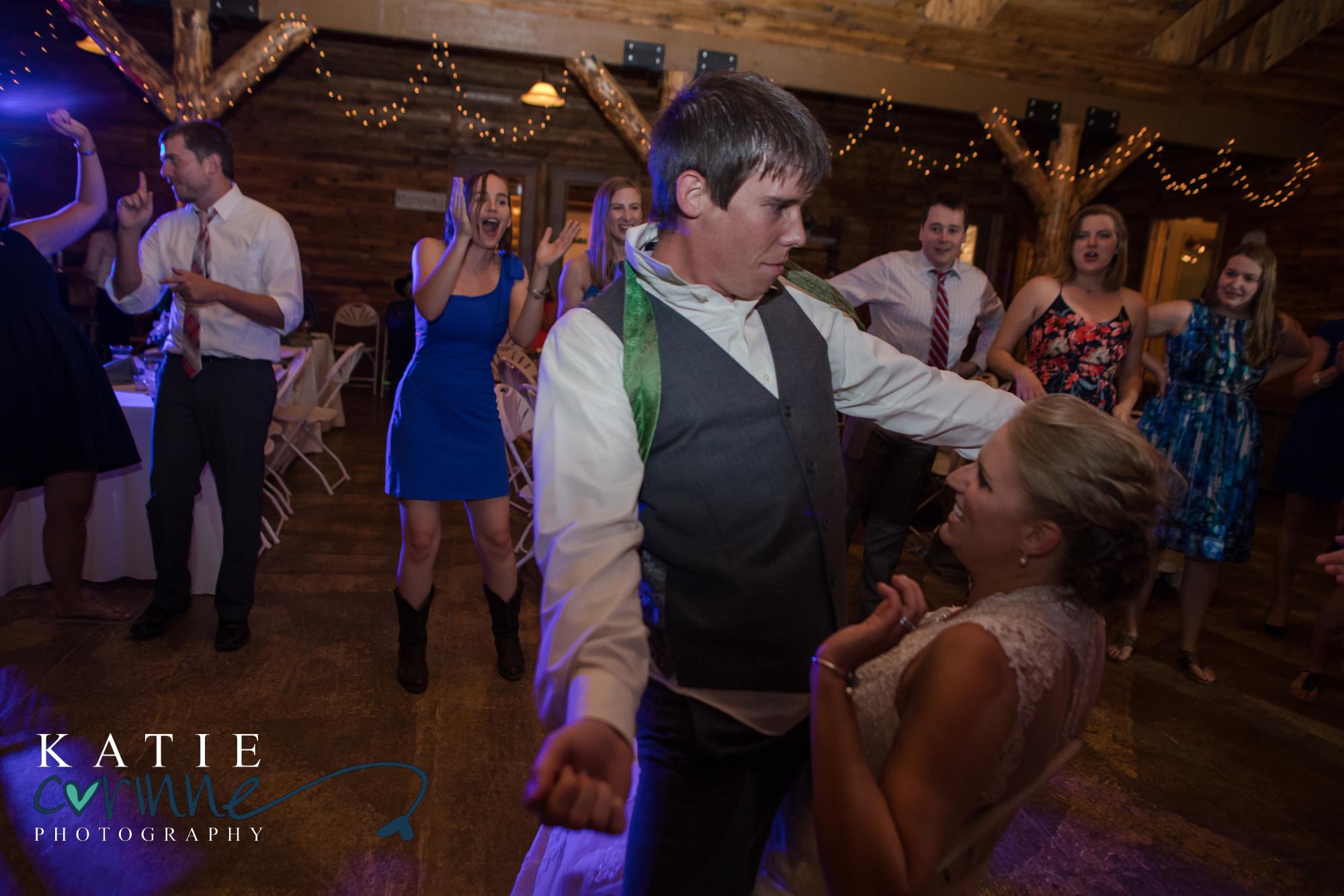 guests dancing at Lower Lake Ranch wedding