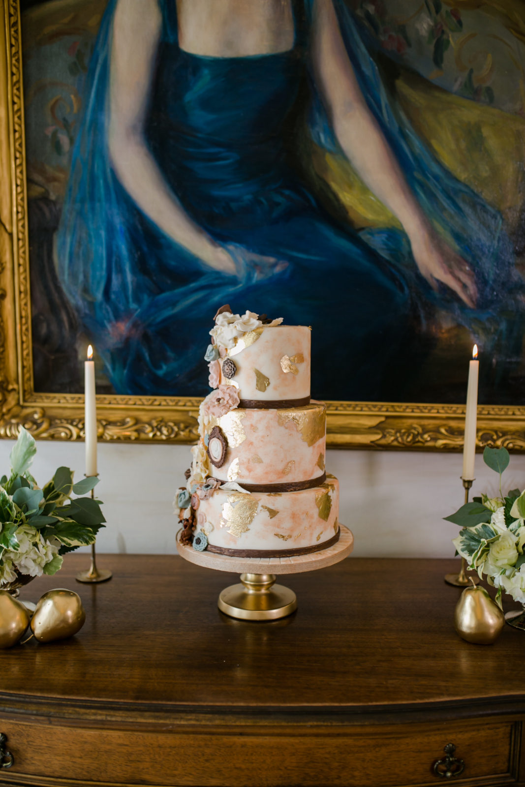 Very intricate overdone wedding cake