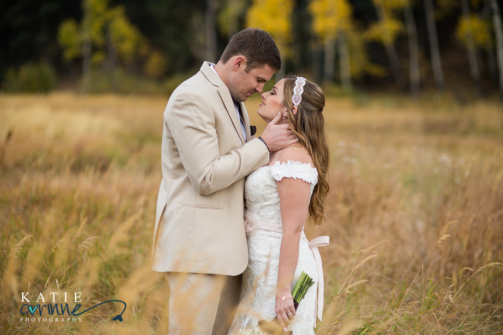 Fall Colors with Bride and Groom