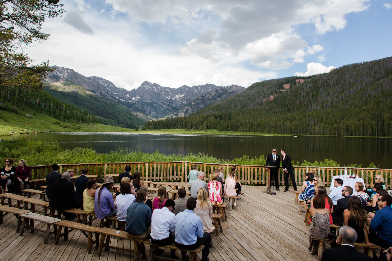 piney river ranch wedding ceremony