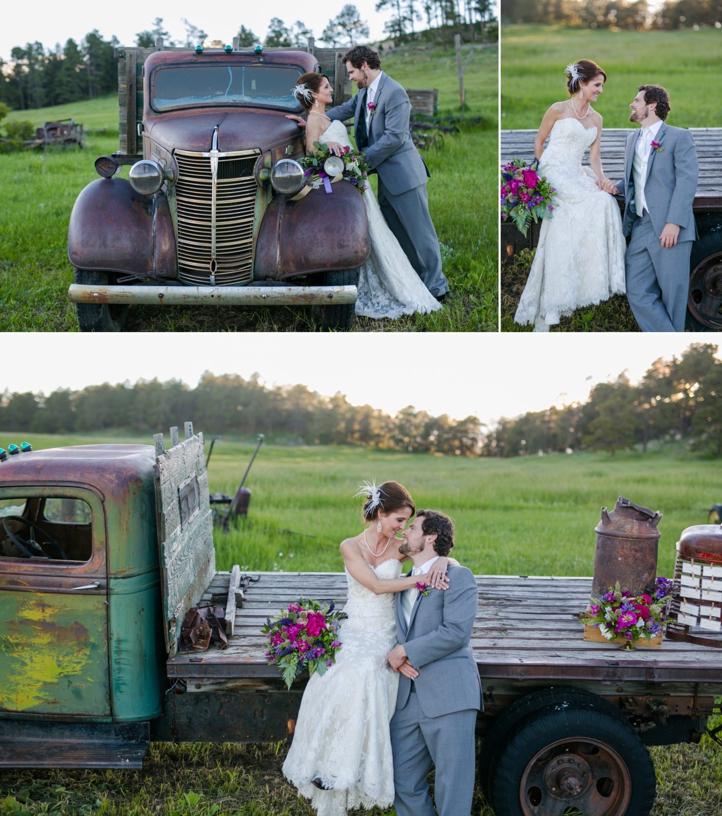 old truck wedding at Younger Ranch
