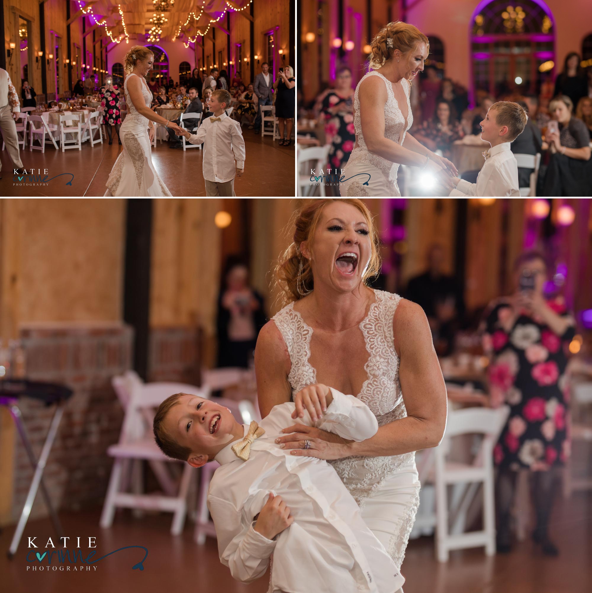 bride shares special dance with her young son