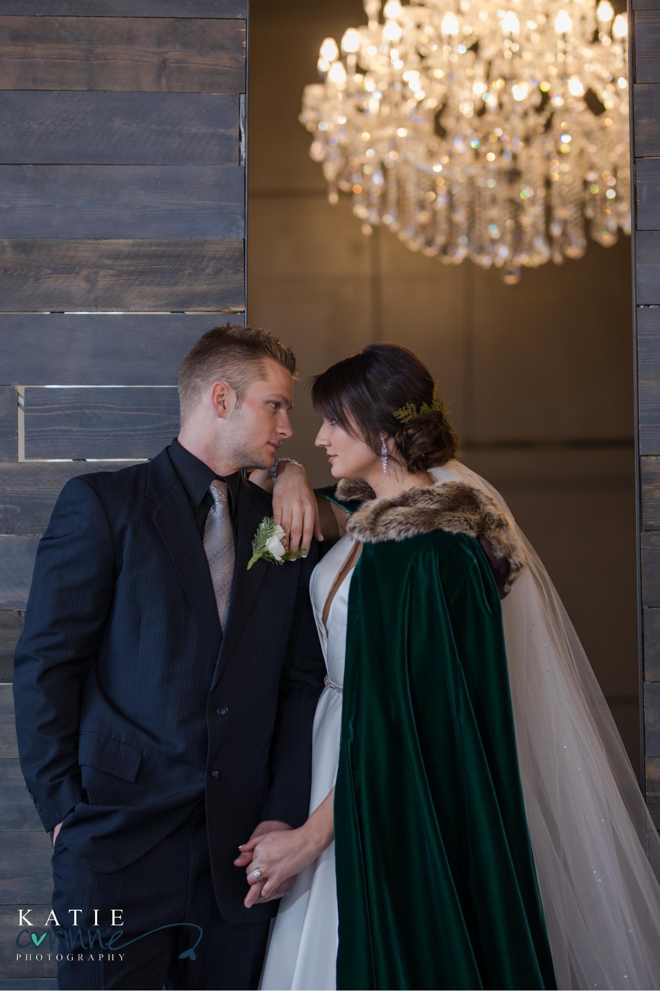 Colorado couple look at each other at Styled Shoot