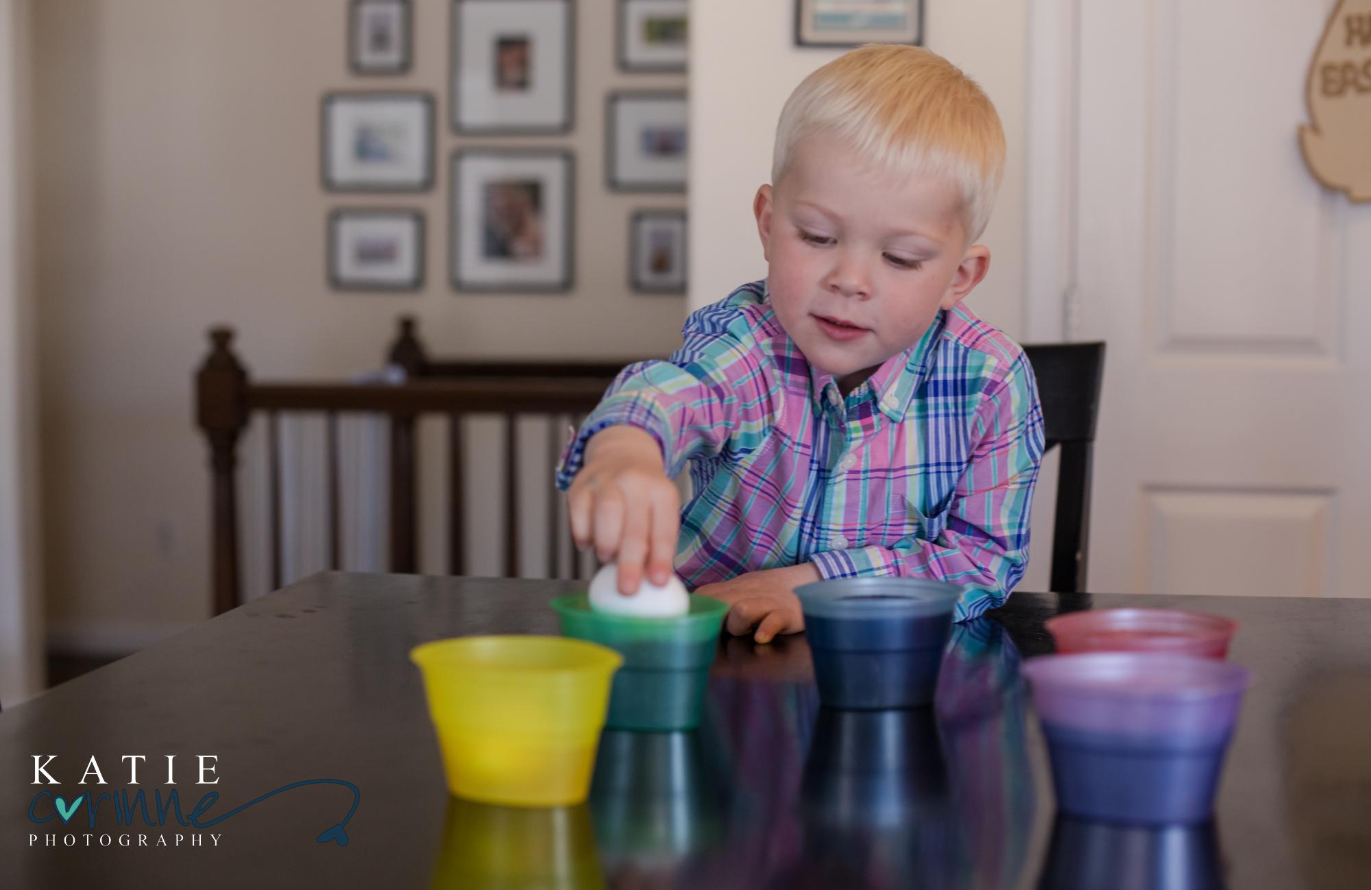 Colorado boy dyes eggs for Easter surprise