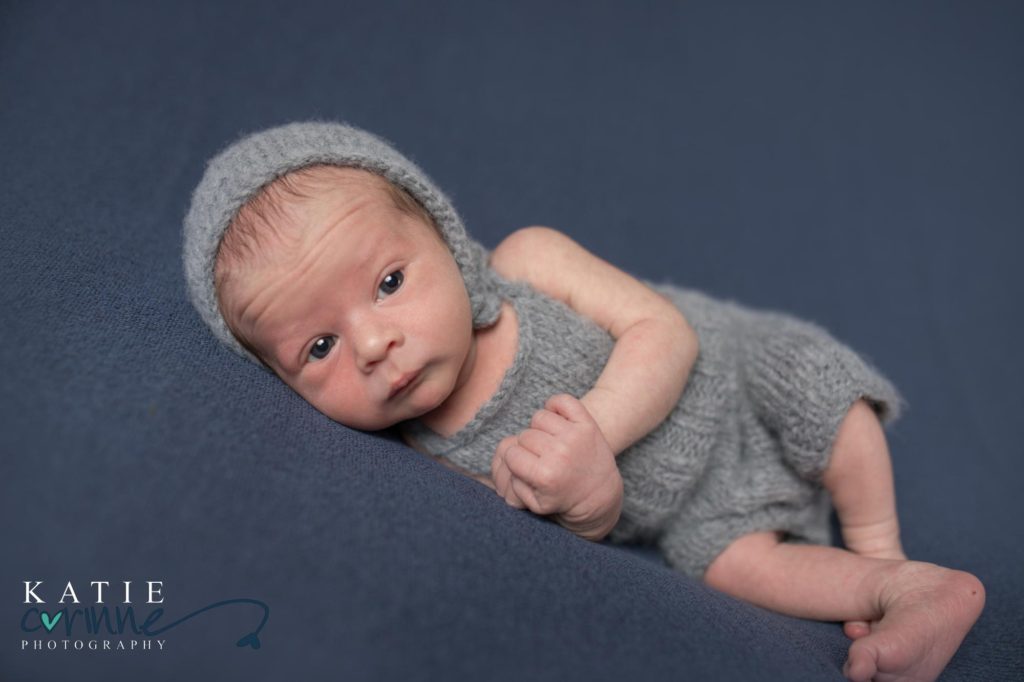 baby boy newborn posed for photos