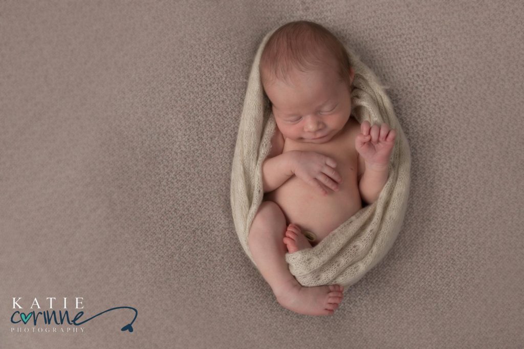 cute newborn baby boy portrait