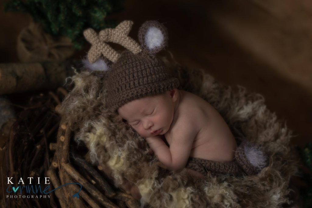 Colorado Springs Newborn boy studio portrait