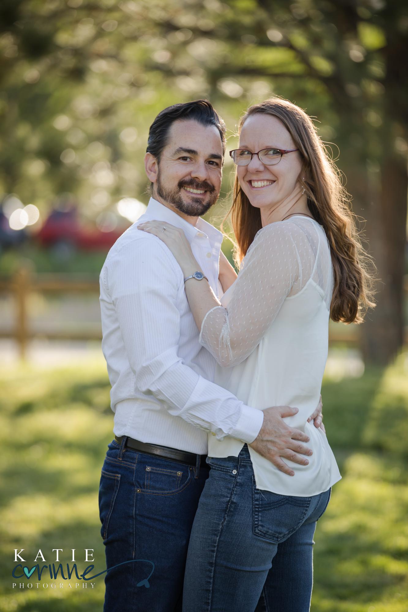 Colorado couple posing during engagement session