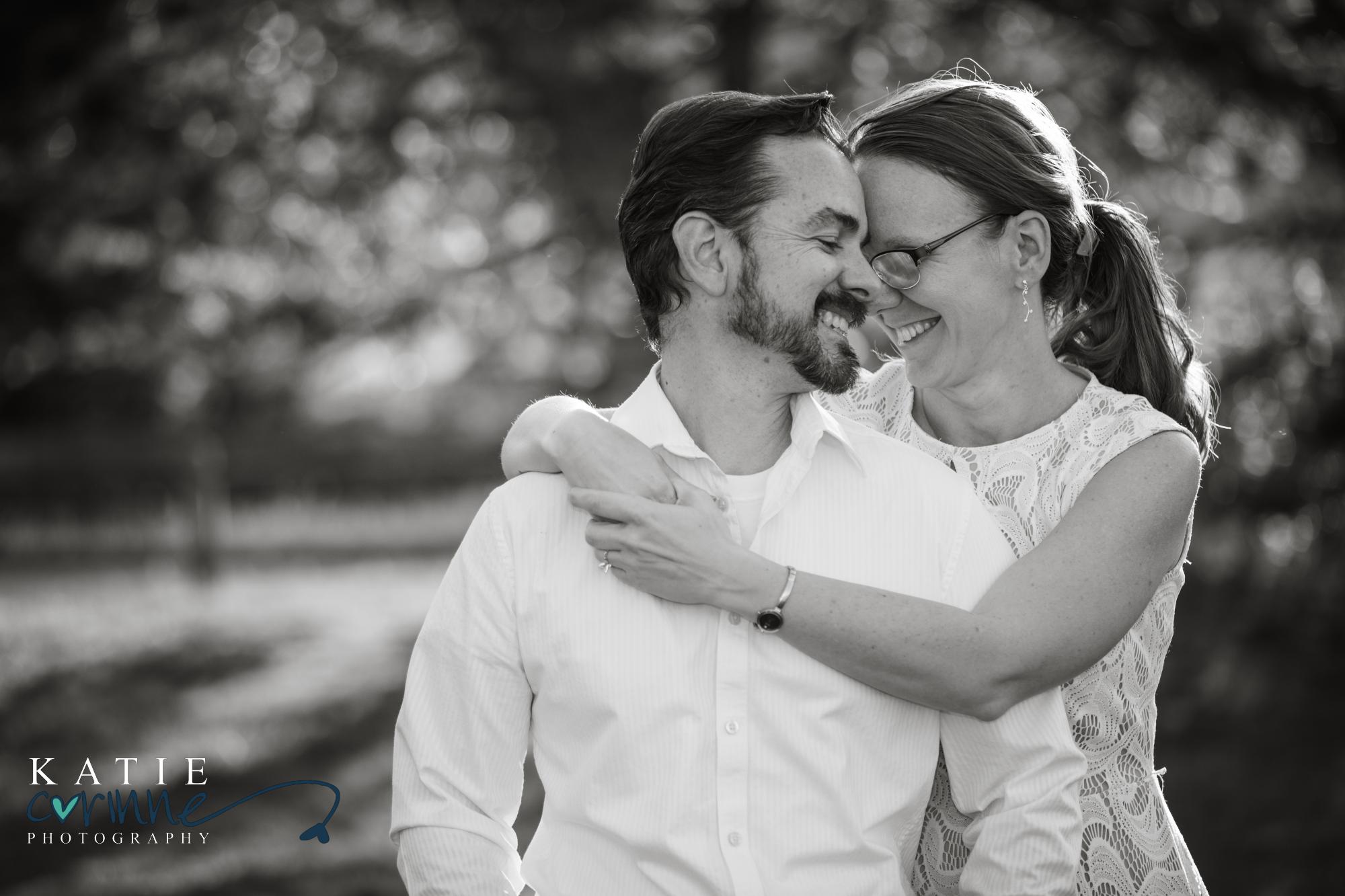Colorado Springs couple being photographed during engagement session