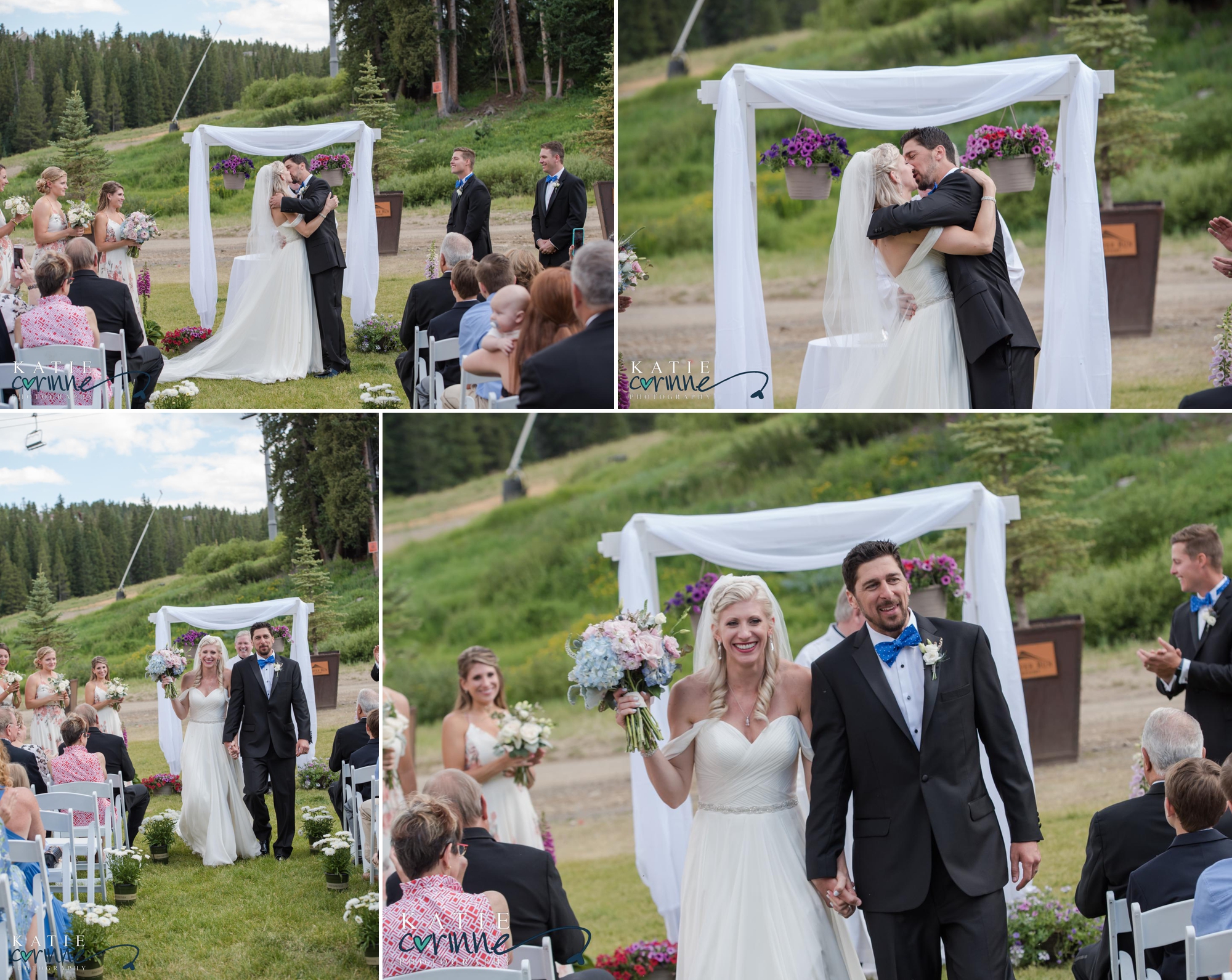 rocky mountain outdoor wedding ceremony