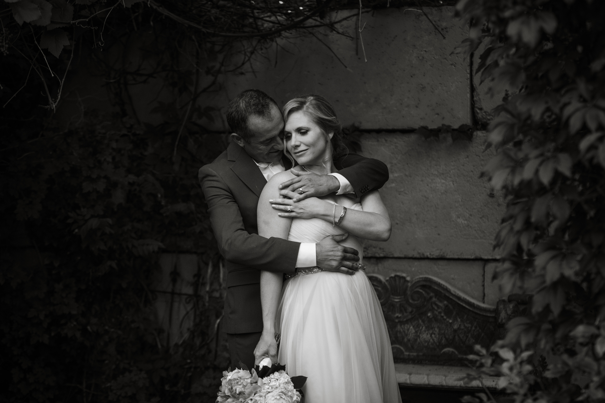 timeless newlywed portrait by colorado wedding photographer