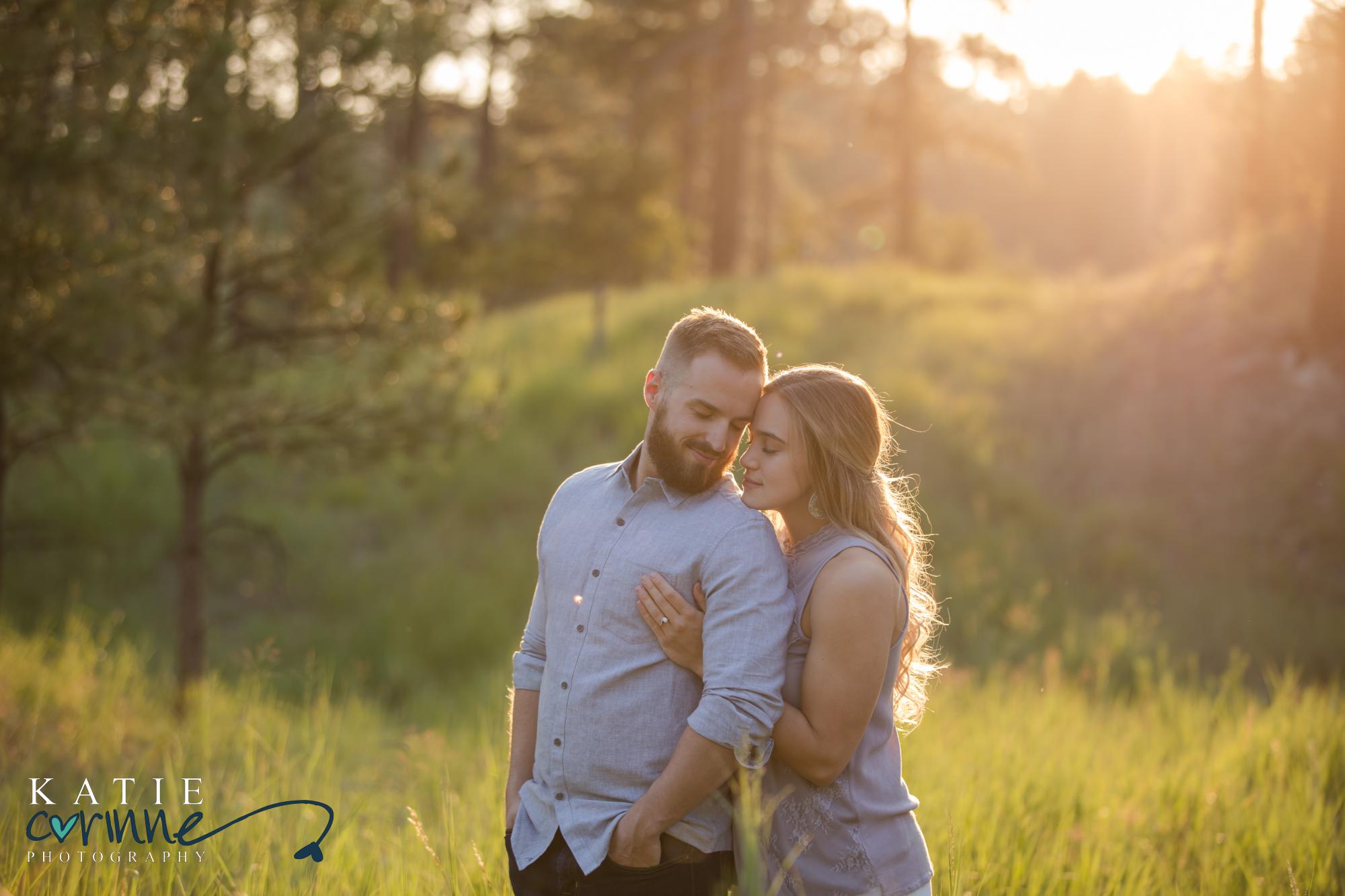 Colorado couple pose for engagement photographer