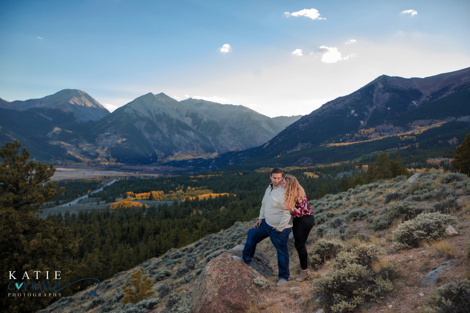 Colorado engaged couple at Twin Lakes