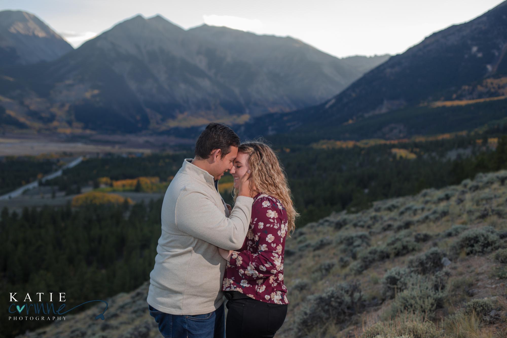 Colorado engaged couple in Lake County