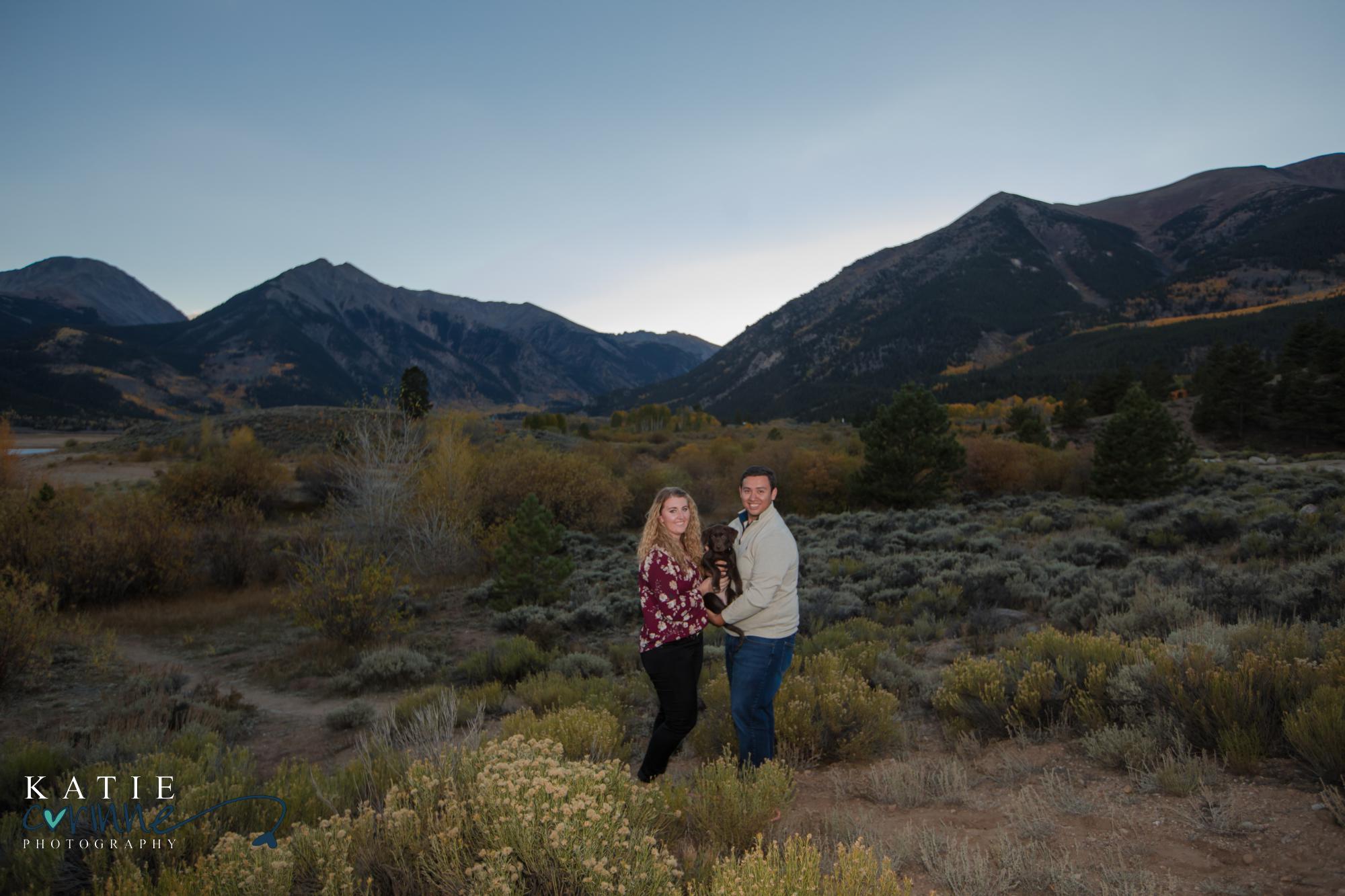 Colorado engaged couple at Mount Elbert