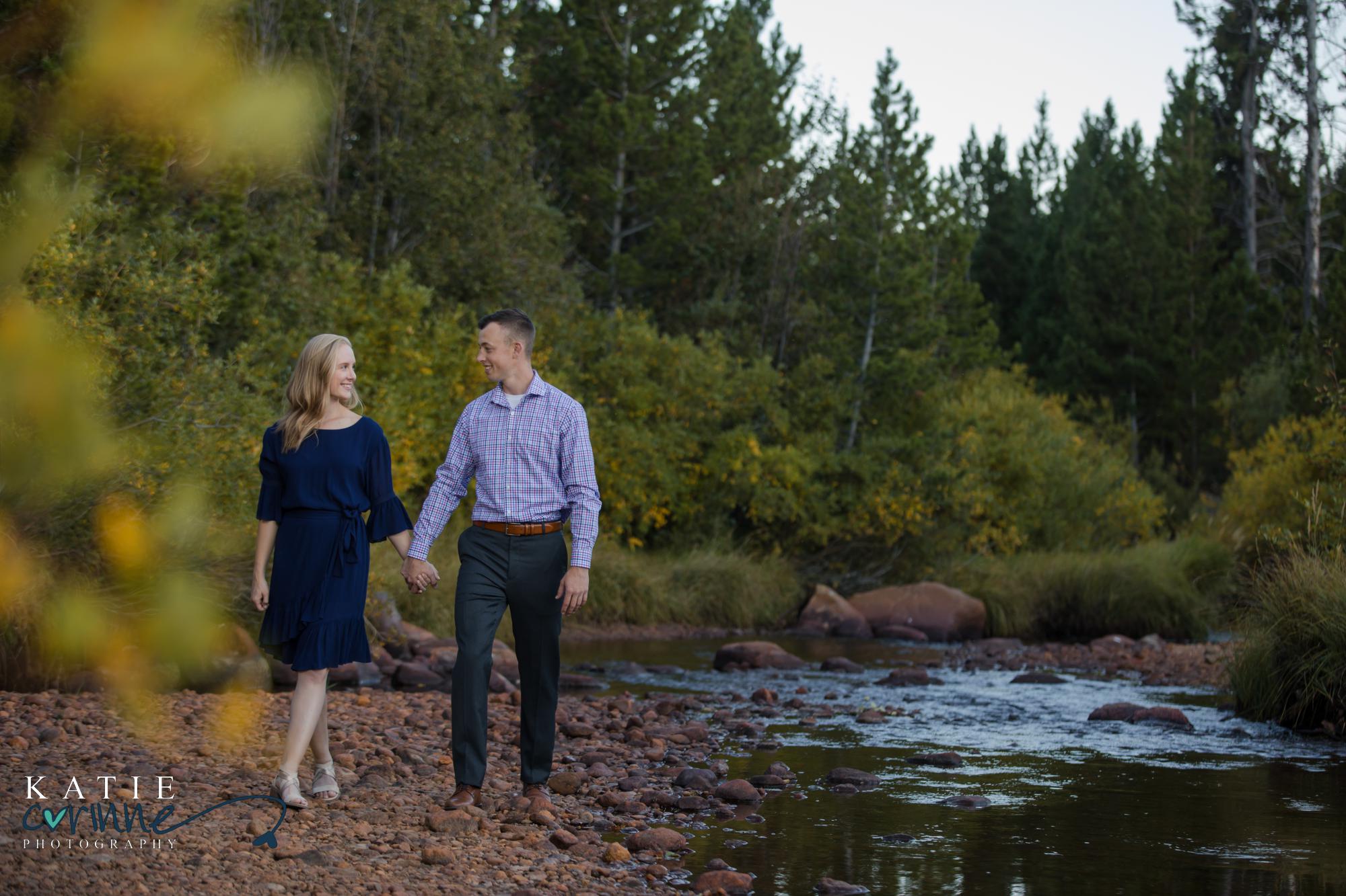 Colorado couple poses for engagement photographer