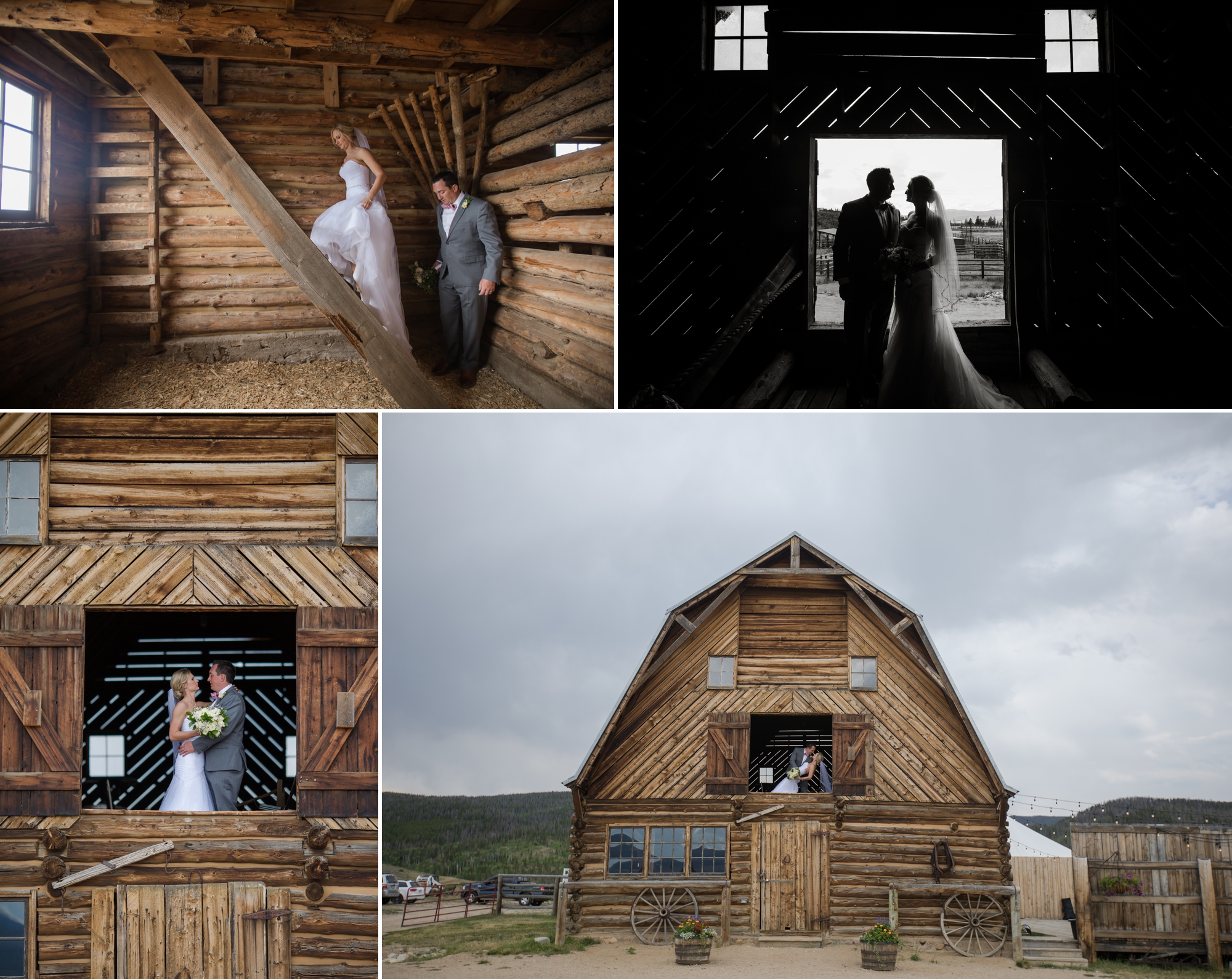 rustic barn wedding in colorado