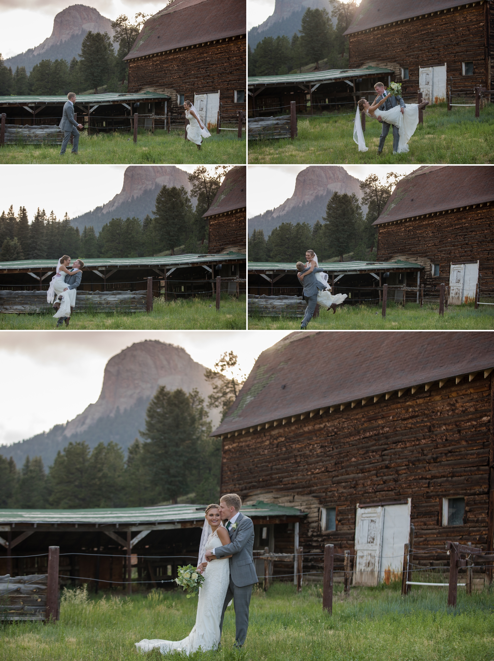 newlywed portraits at mountain view ranch