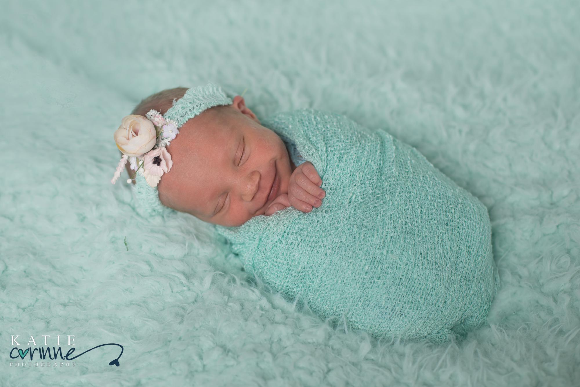 Colorado newborn baby girl portrait