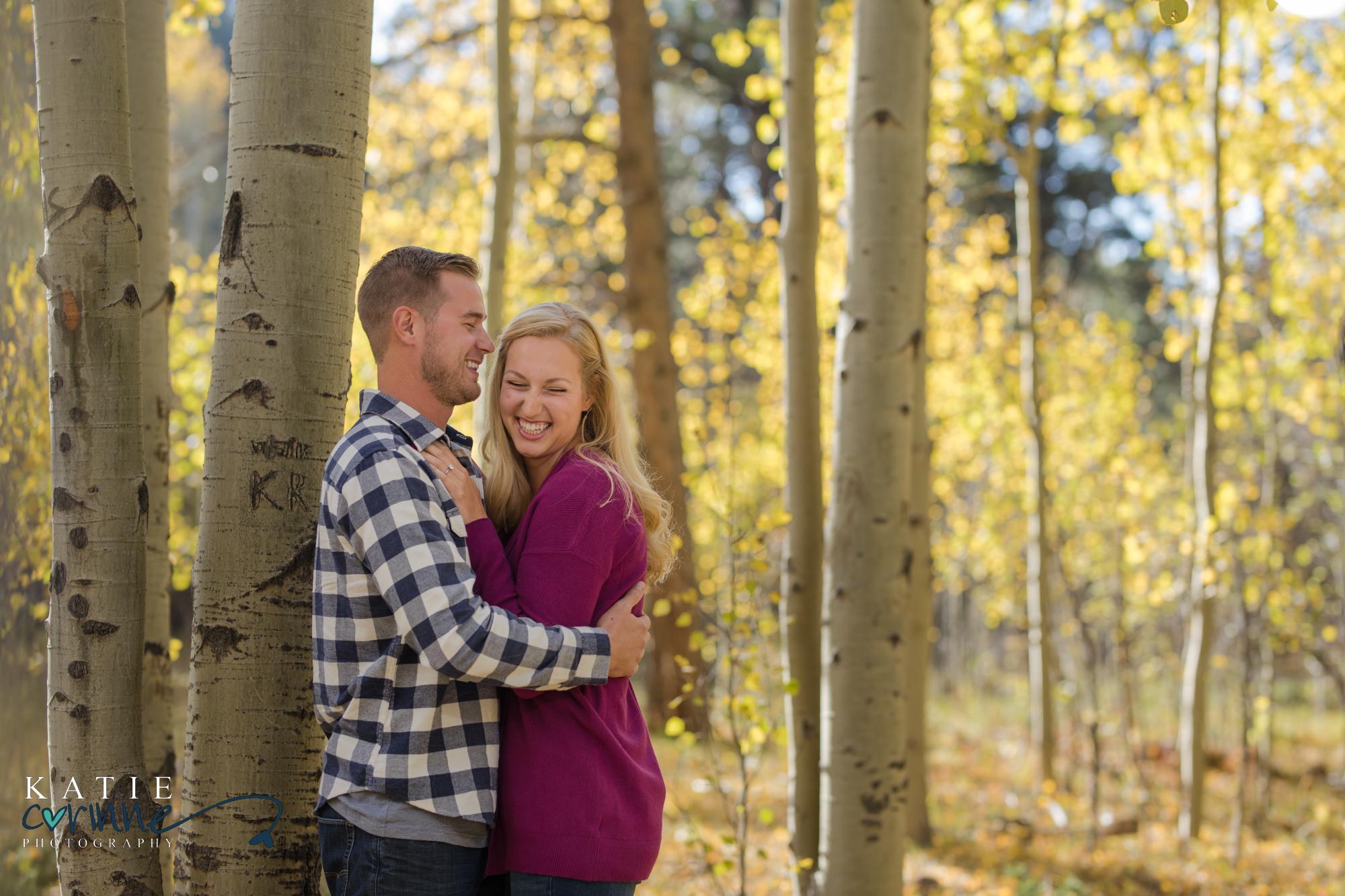 colorado engagement session in fall