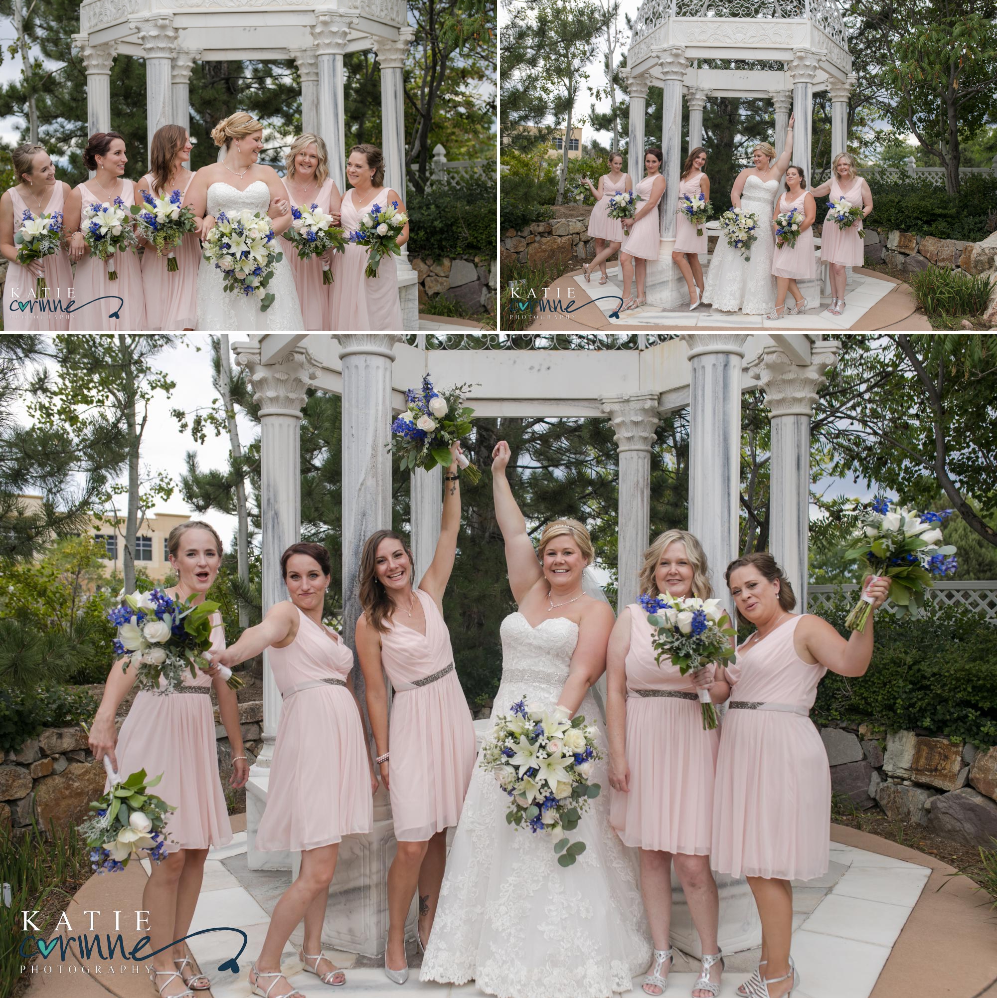 bridal party at stonebrook manor colorado