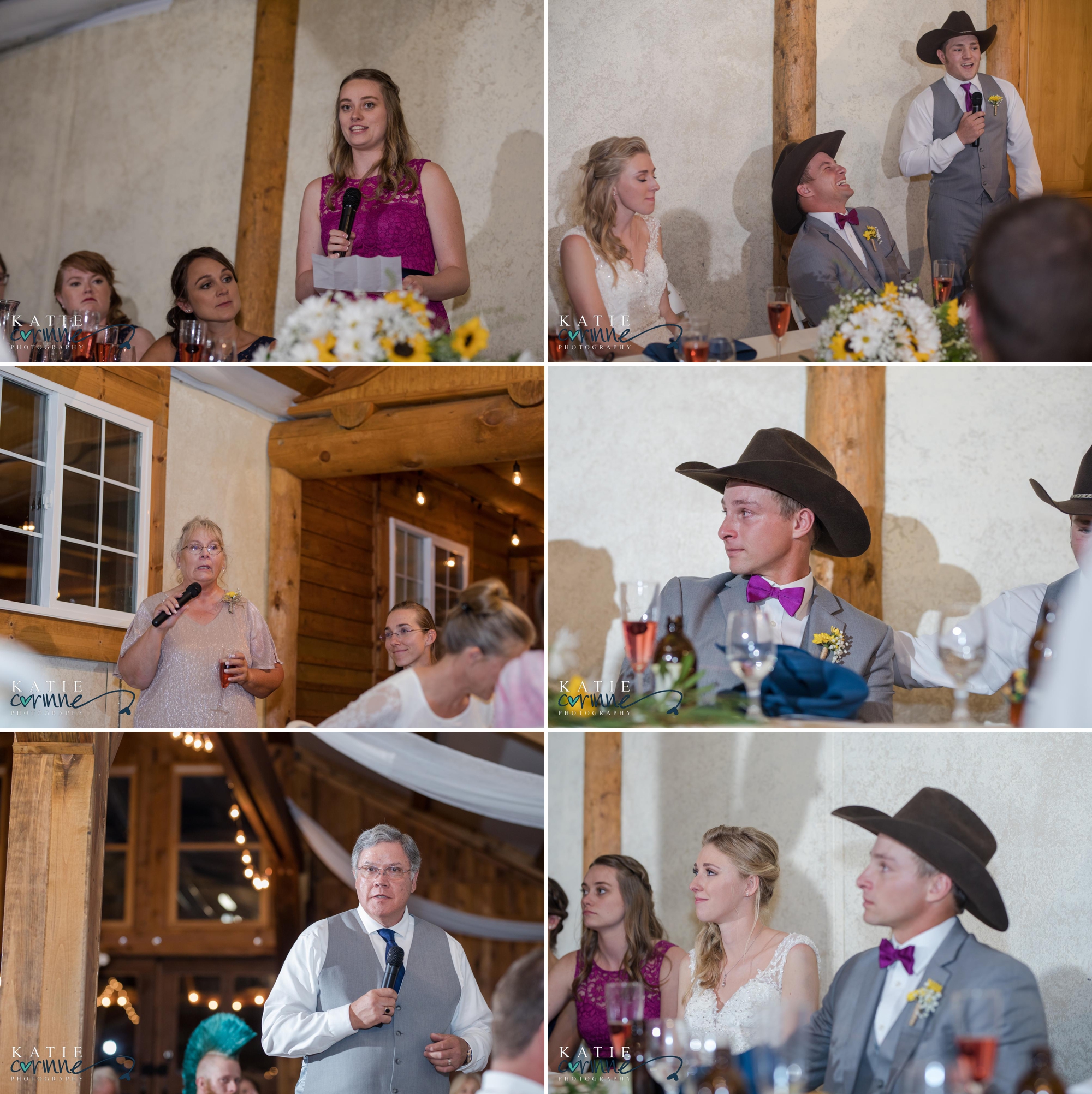 family toasts at colorado mountain wedding